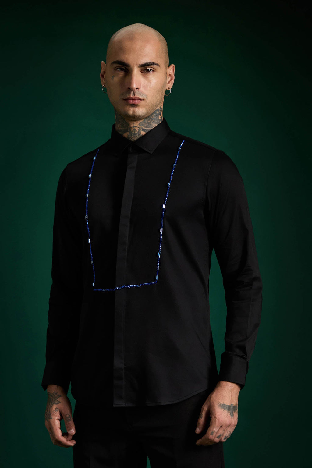 Forms- Hand Embroidered Designer Shirt
