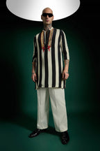 Regalia Hand Embroidered Designer Kurta - Black