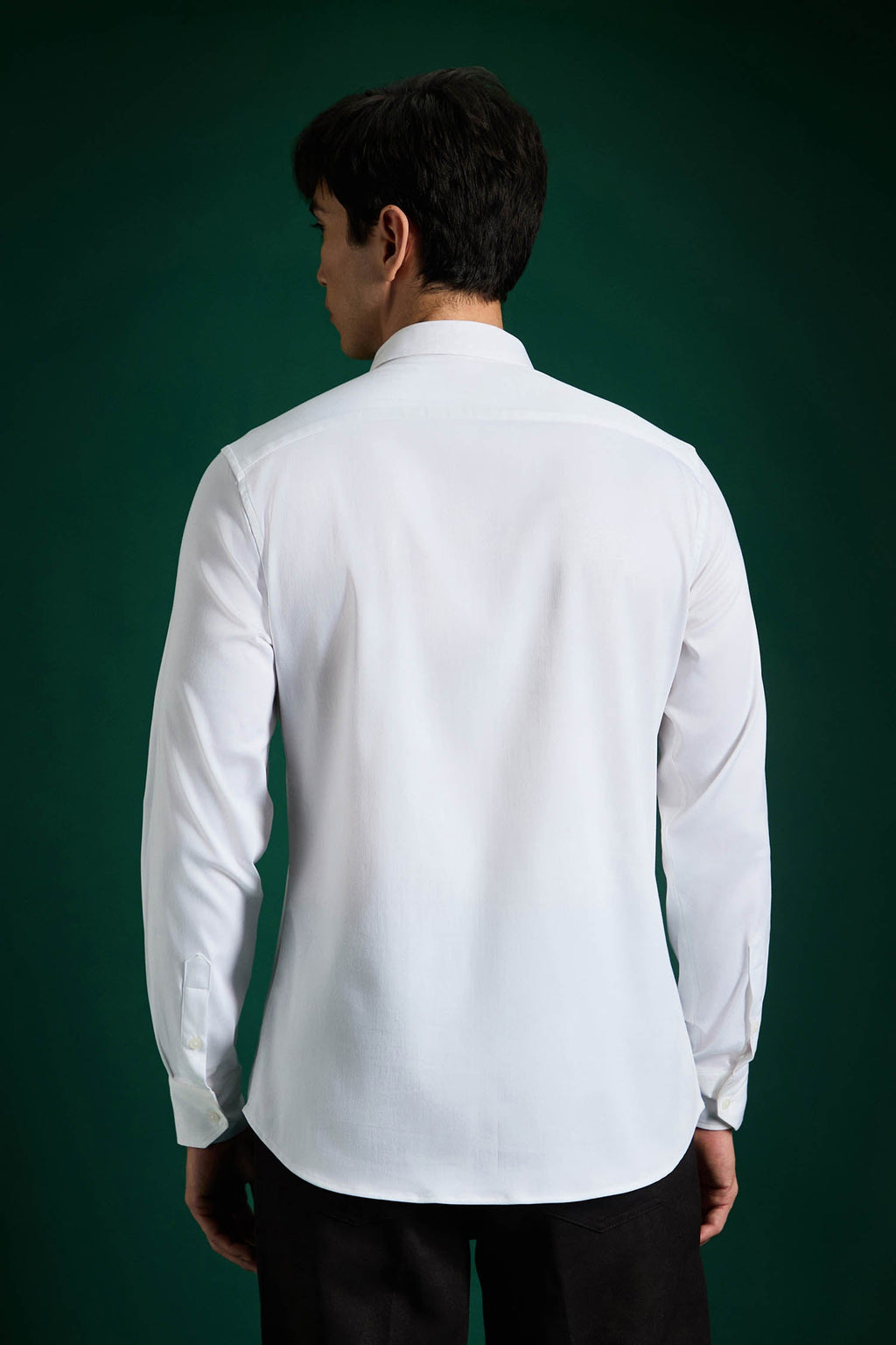 Big Mickey - White Hand Embroidered Designer Shirt - White