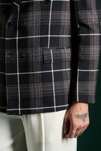 The Board Room Tartan Checks Blazer - Black