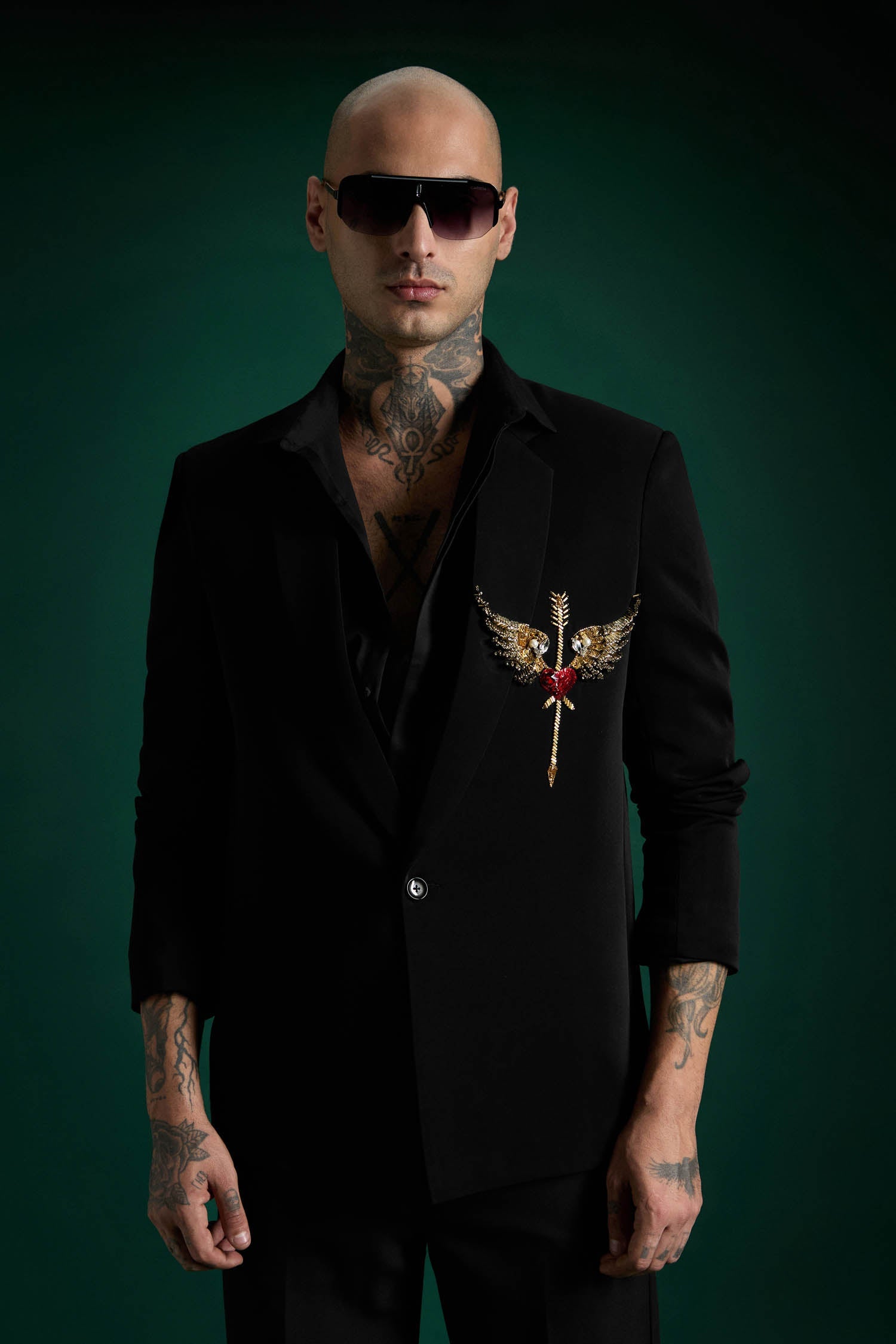 Heart Wing- Hand Embroidered Designer Tuxedo