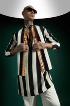 Regalia- Hand Embroidered Designer Bundi Kurta