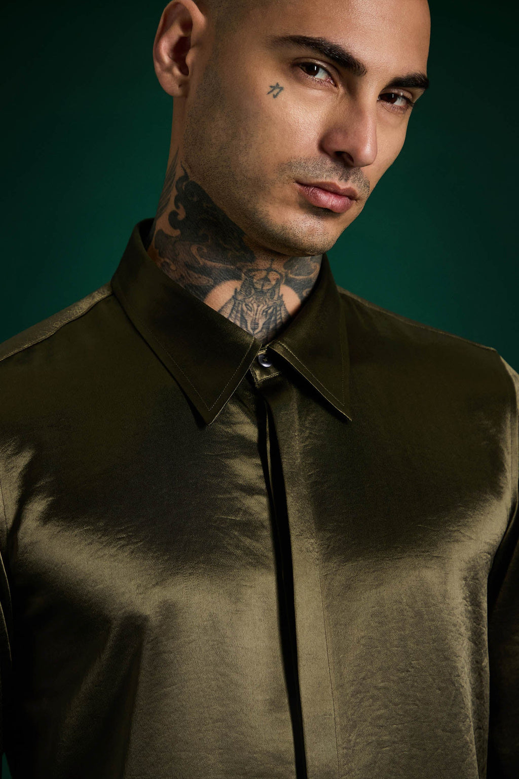 Olive Green - Designer Shirt