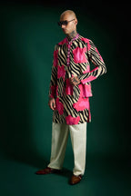 Wild Flower-hand Embroidered Designer Bundi