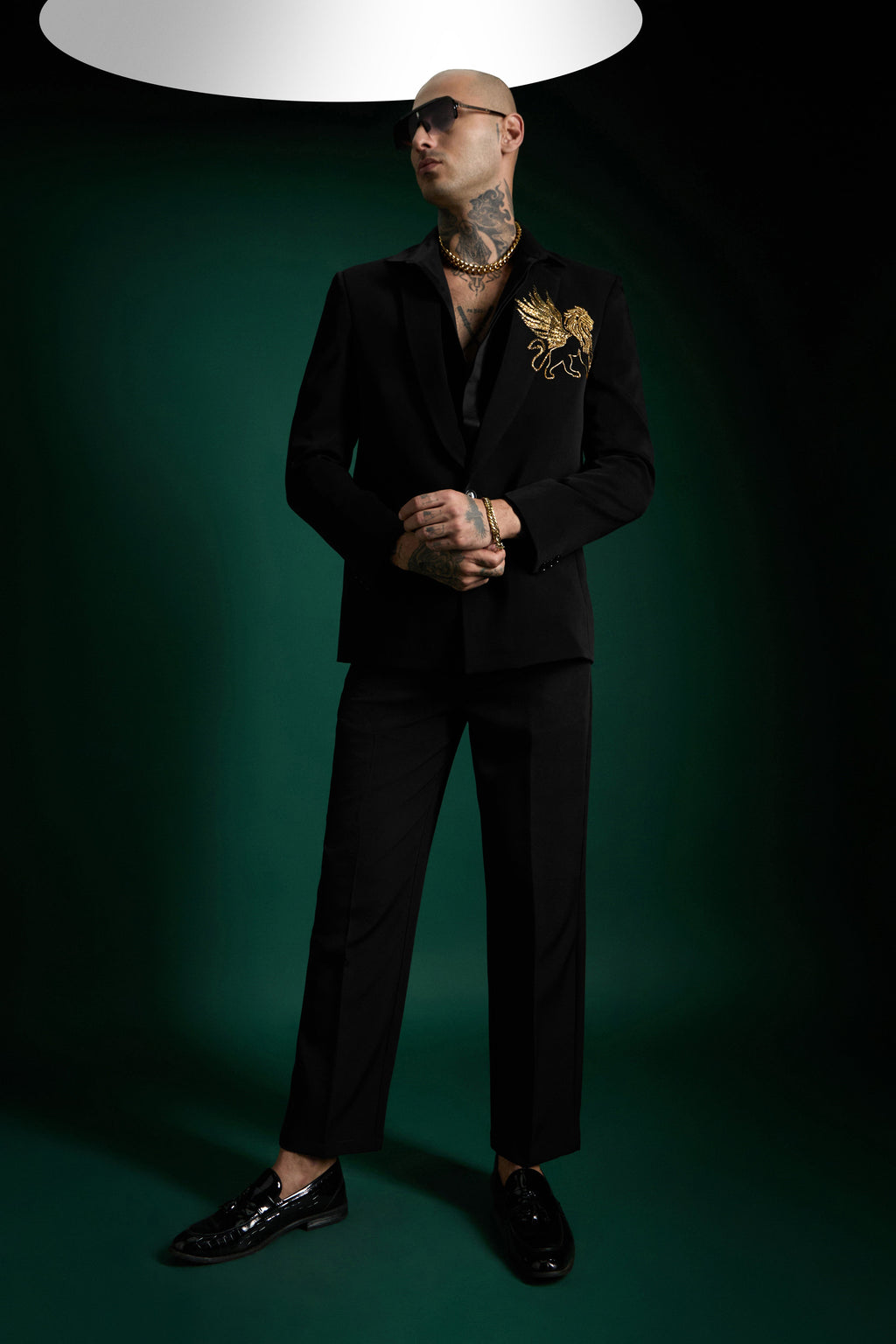 Still Crown (LION) - Hand Embroidered Designer Tuxedo