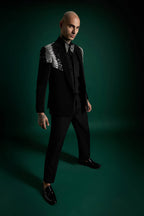 Silver Gild - Hand Embroidered Designer Tuxedo