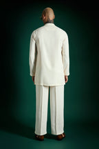 Relic Hand Embroidered Designer Kurta Set - Ivory