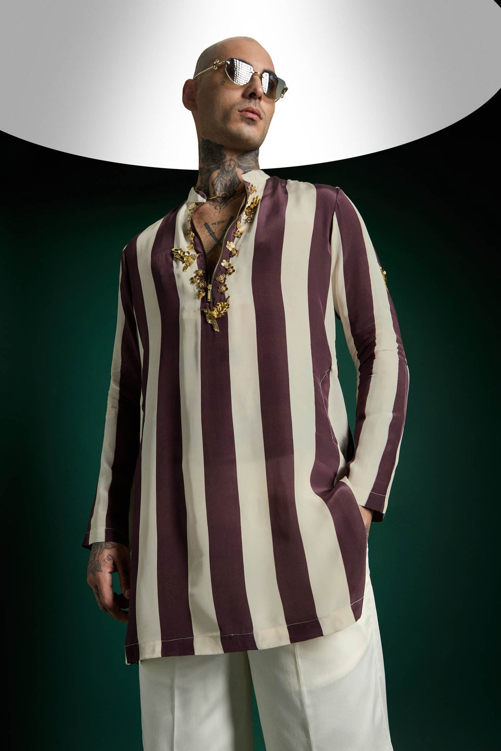 Crest- Hand Embroidered Designer Kurta