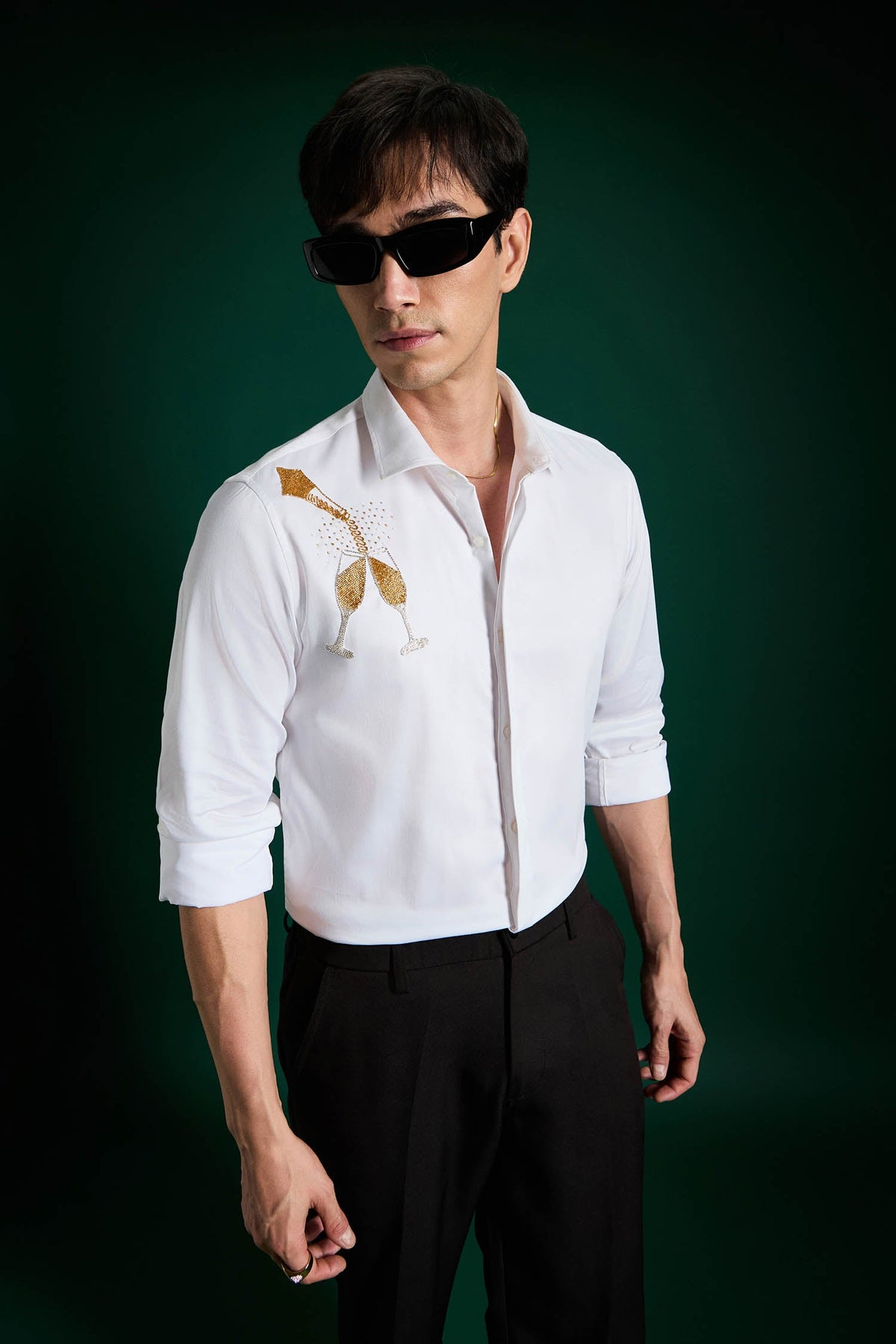 The Champagne Shirt - White