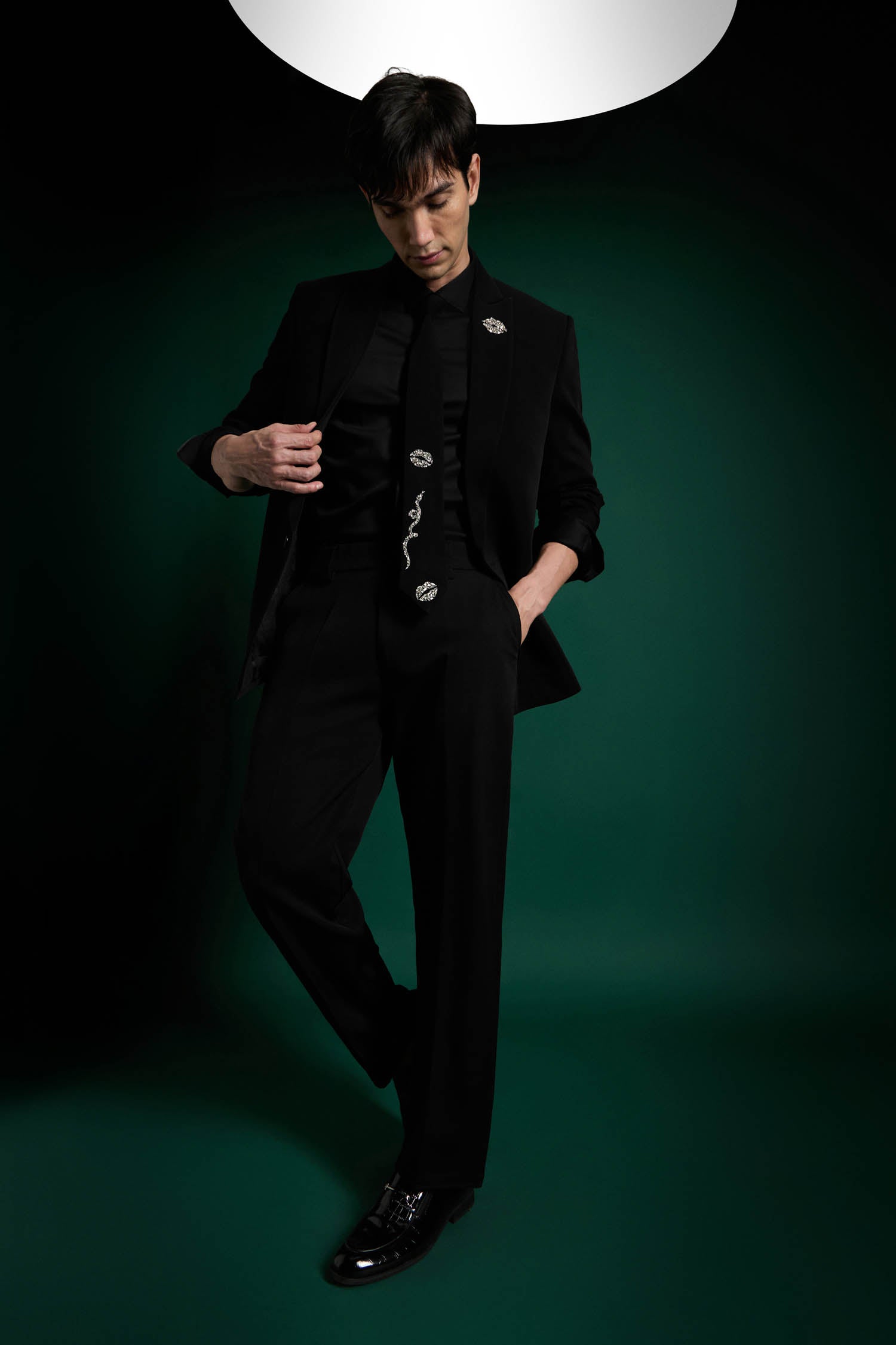 Kiss(Lips) - Hand Embroidered Designer Tuxedo