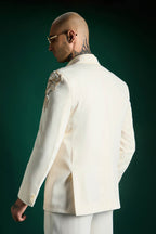 Shoulder Leaves - Hand Embroidered Designer Tuxedo