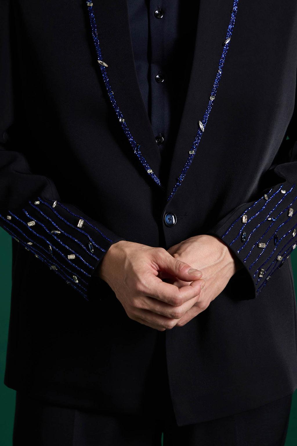 Still Crown - Hand Embroidered Designer Tuxedo