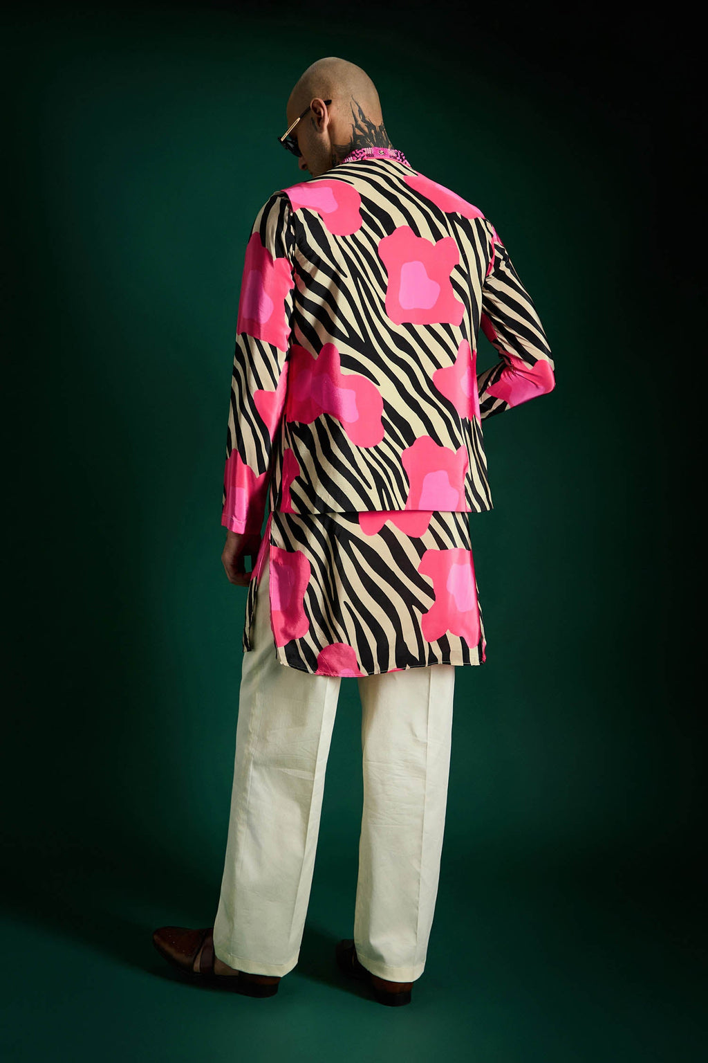 Wild Flower-hand Embroidered Designer Bundi