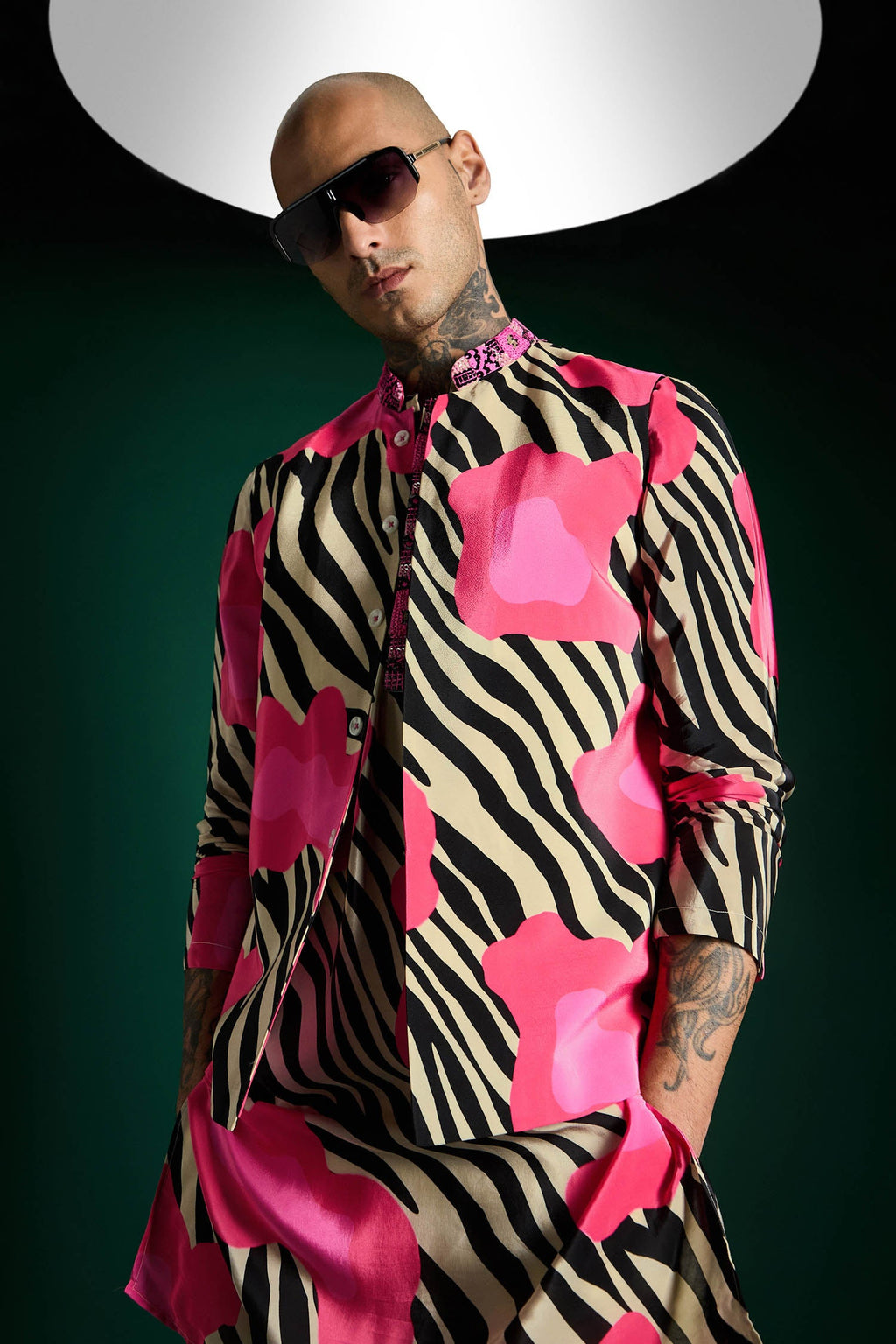 Wild Flower-hand Embroidered Designer Bundi