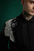 Silver Gild - Hand Embroidered Designer Tuxedo