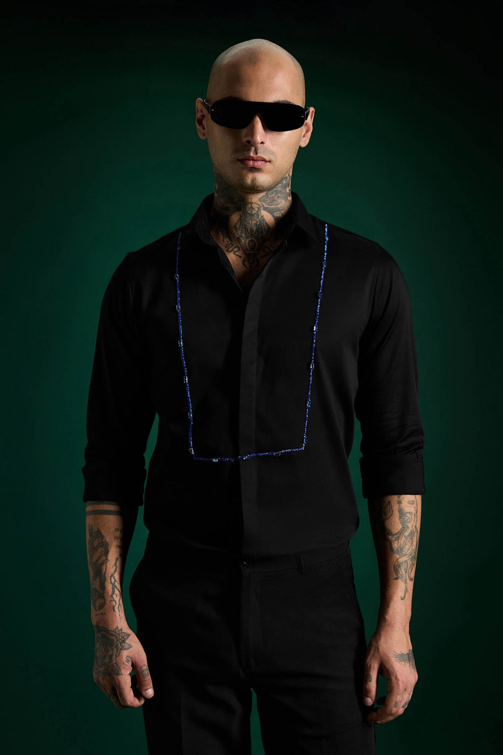 Forms- Hand Embroidered Designer Shirt
