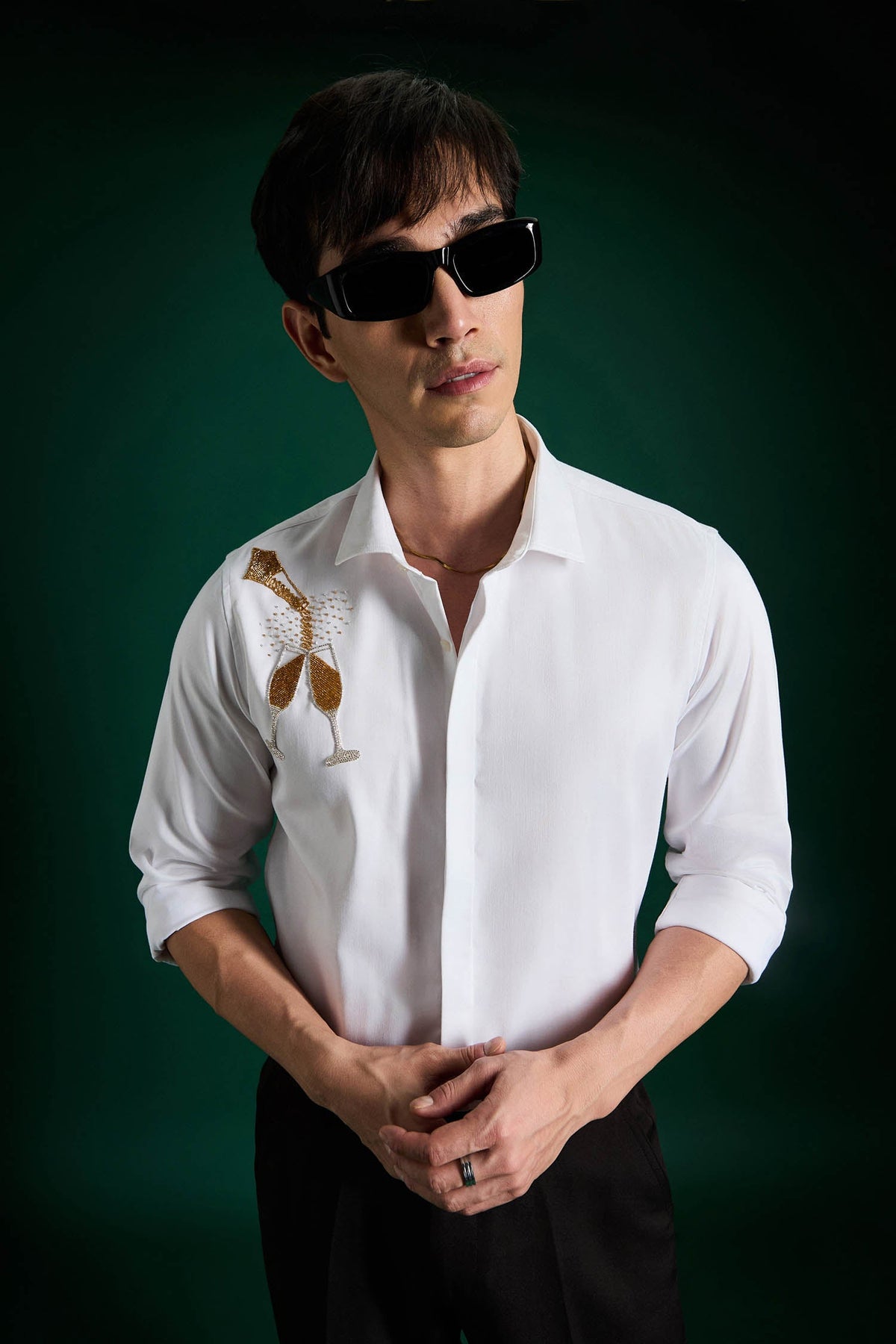 The Champagne Shirt - White
