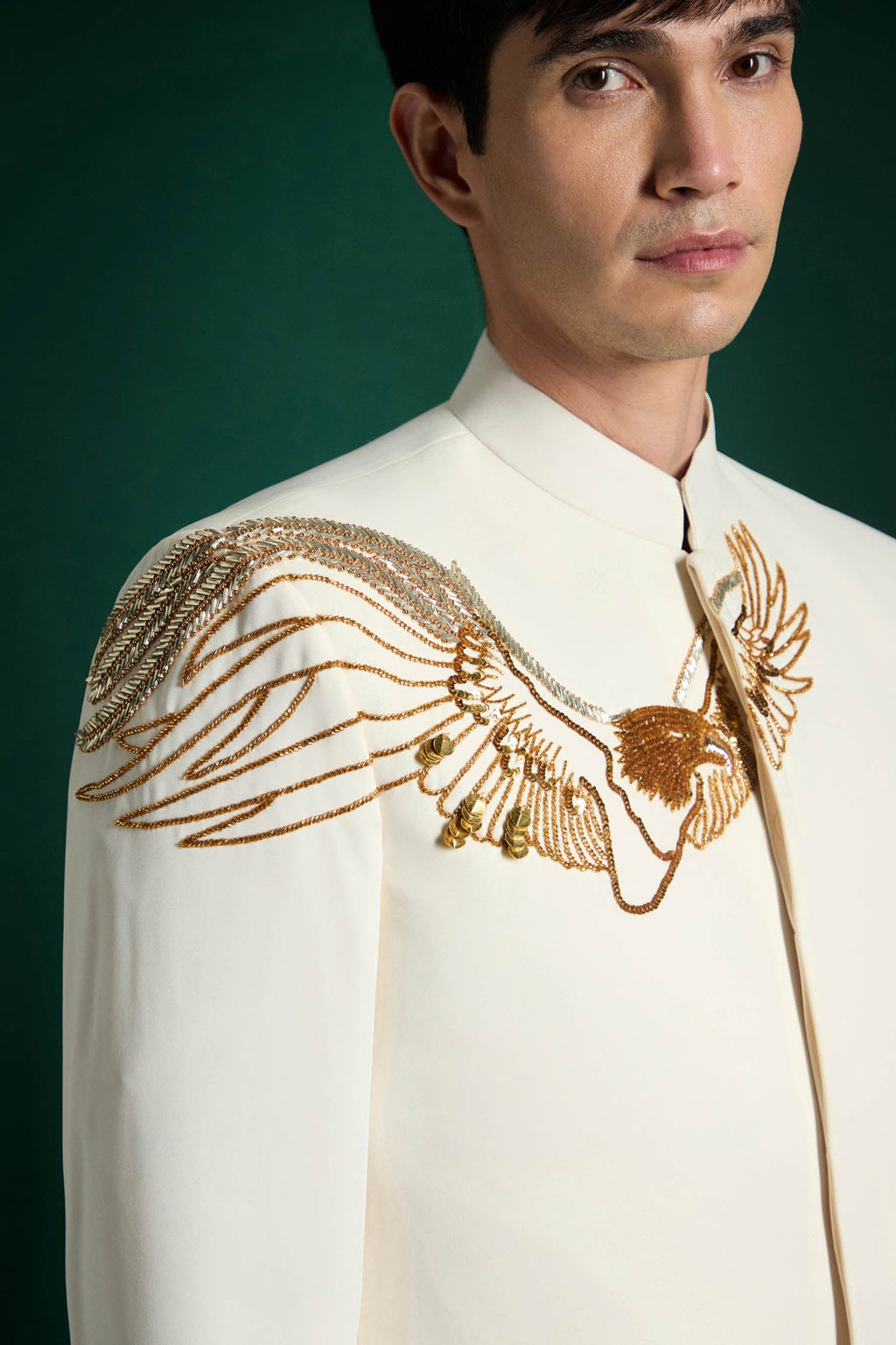 Eagle Hand Embroidered Bandhgala