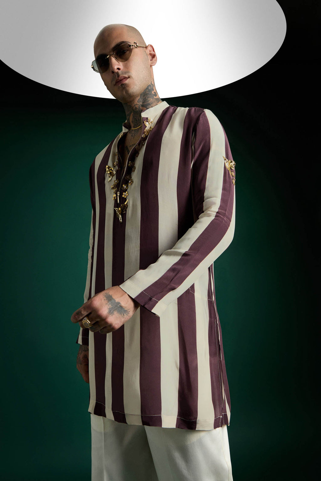 Crest- Hand Embroidered Designer Kurta