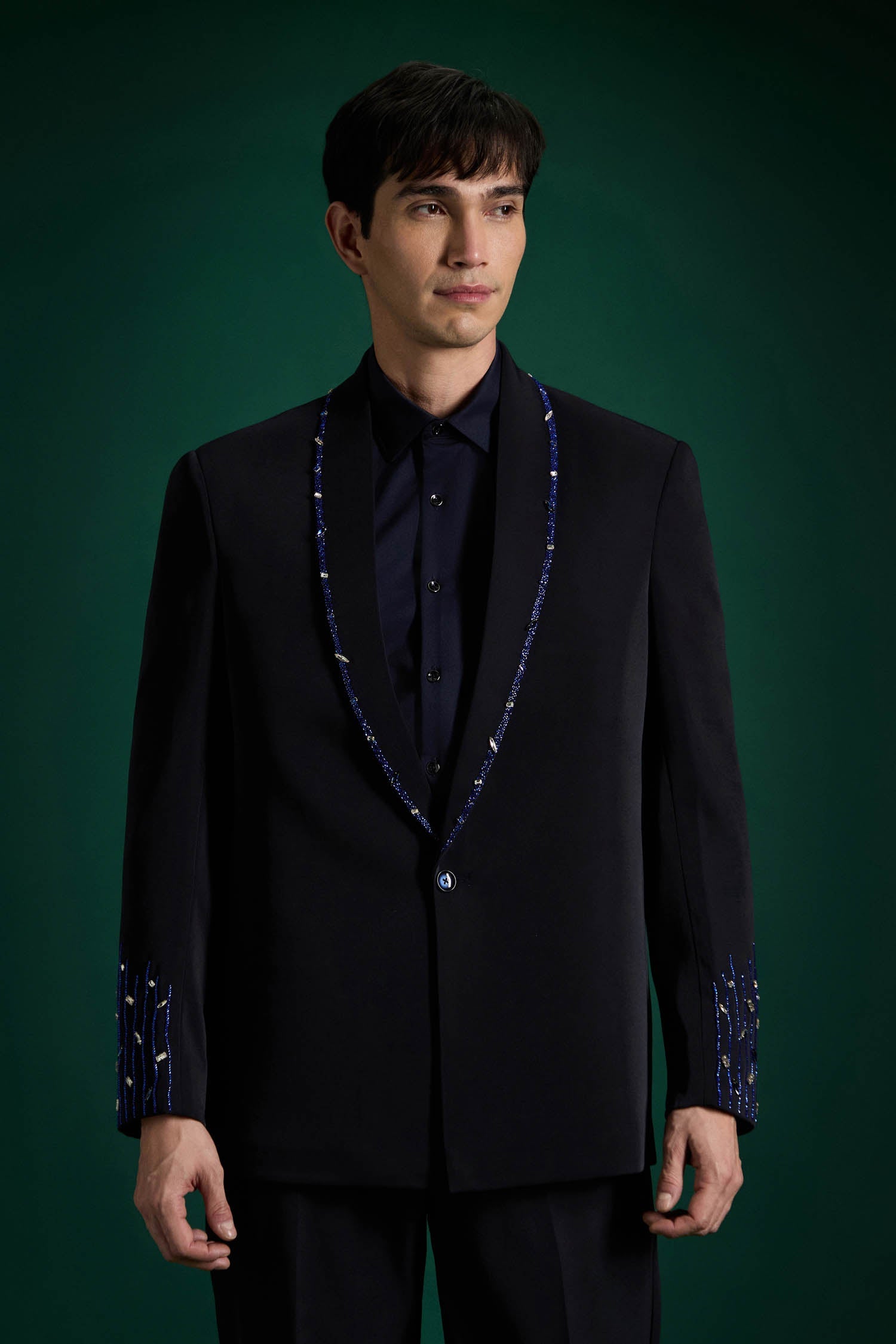 Still Crown - Hand Embroidered Designer Tuxedo
