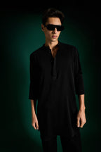 Black Designer Kurta Set