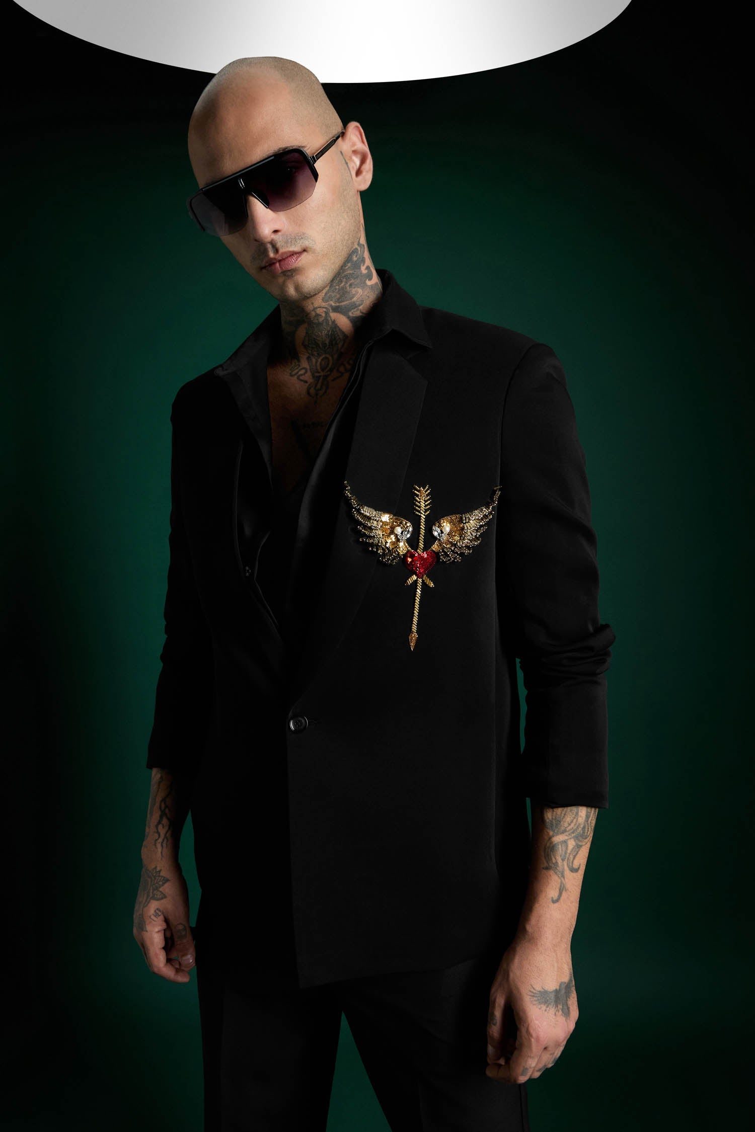 Heart Wing- Hand Embroidered Designer Tuxedo