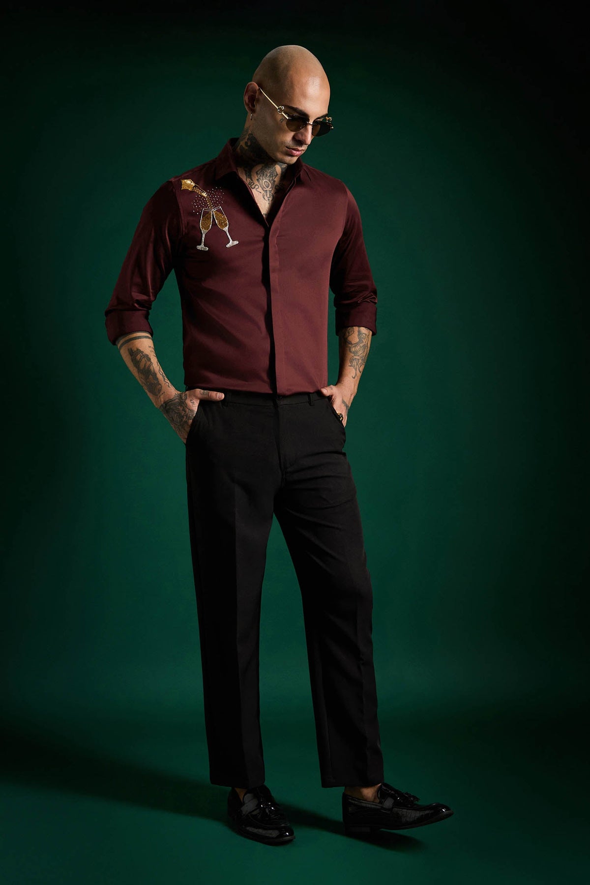 The Champagne Shirt - Wine