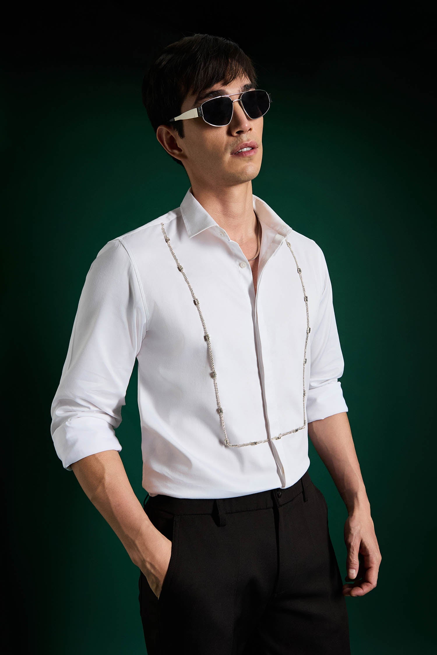 Forms- Hand Embroidered Designer Shirt