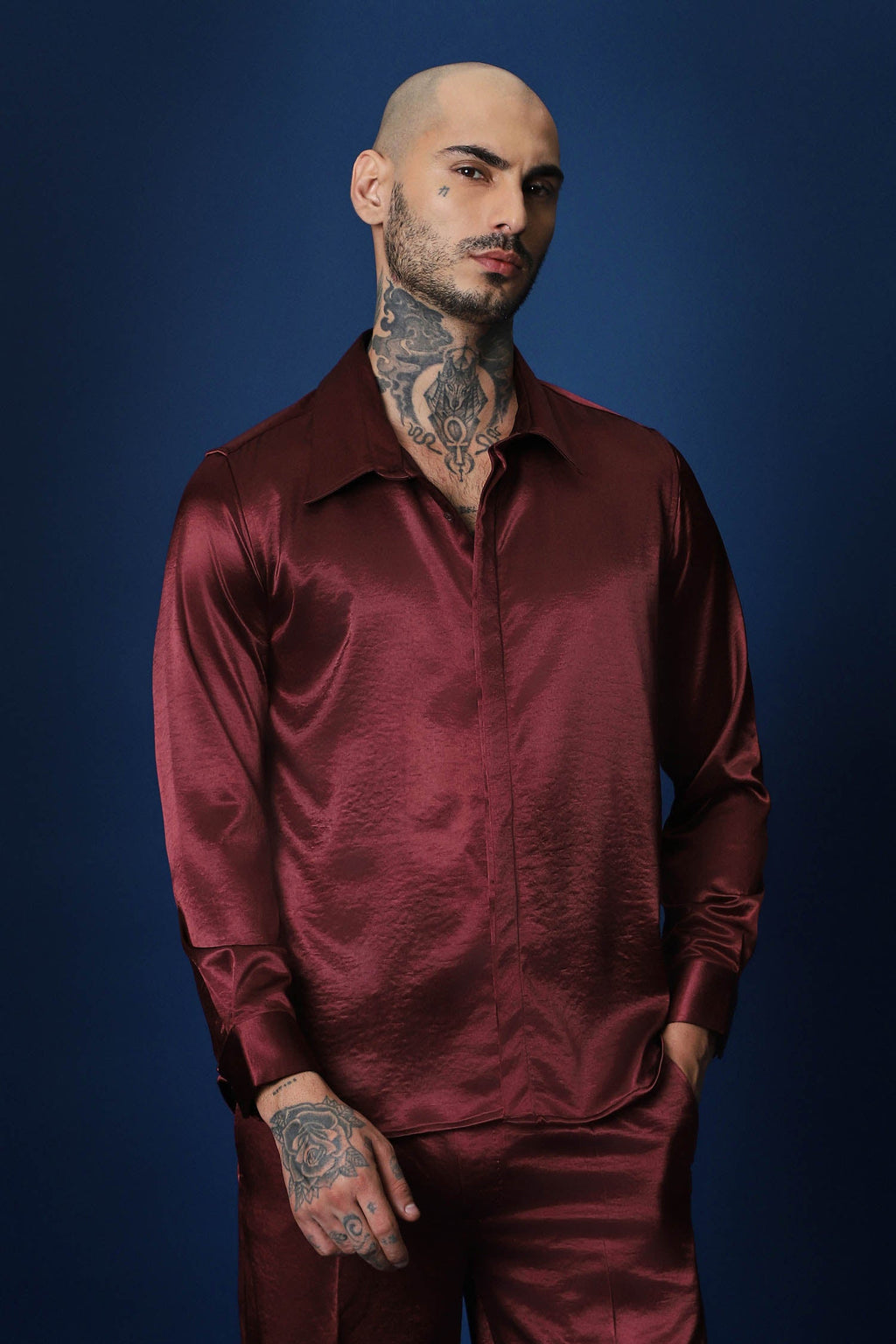 Tuxedo- Cherry Red / Relaxed Fit