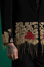Golden Crest - Hand Embroidered Designer Tuxedo