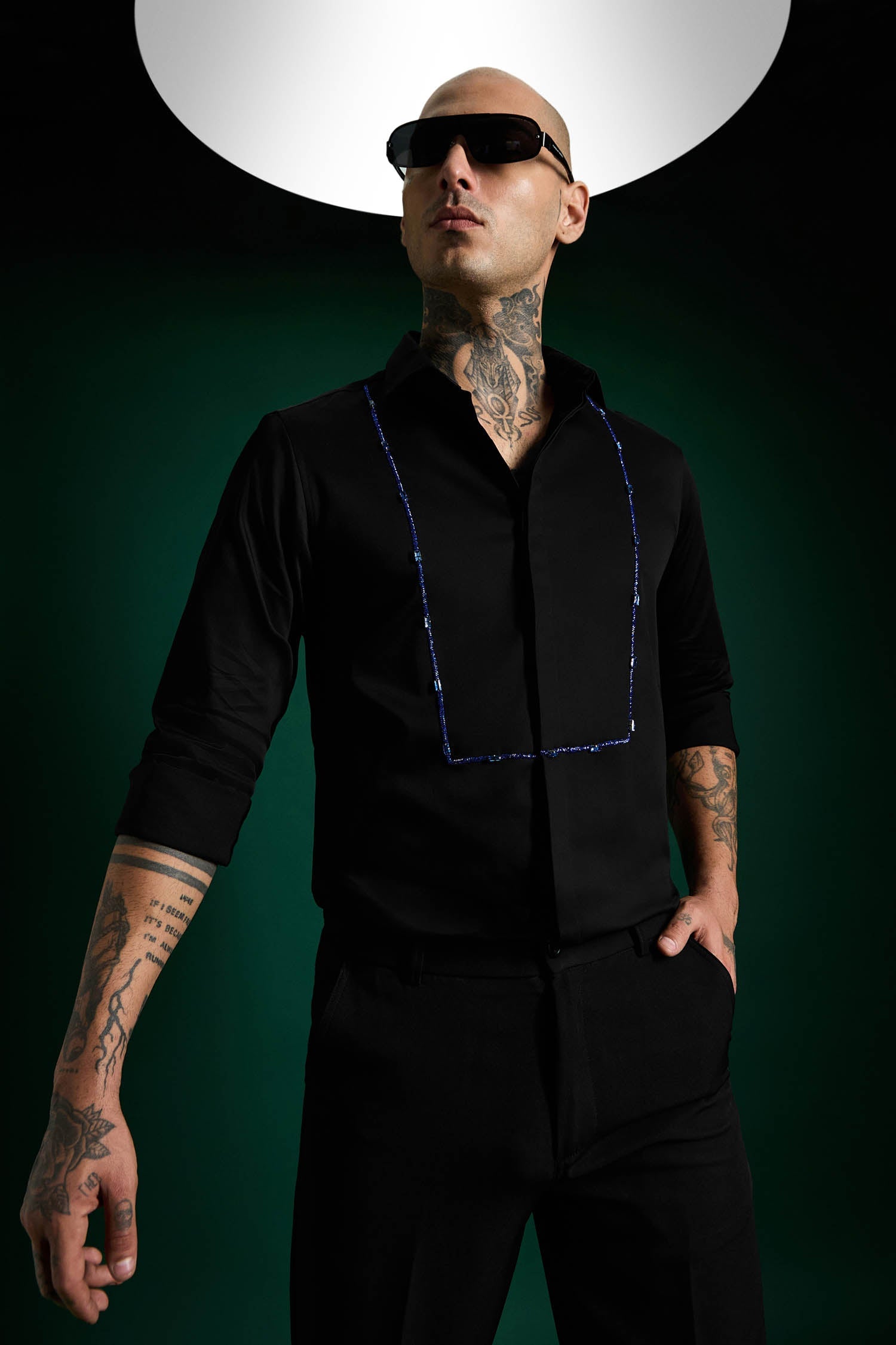 Forms- Hand Embroidered Designer Shirt