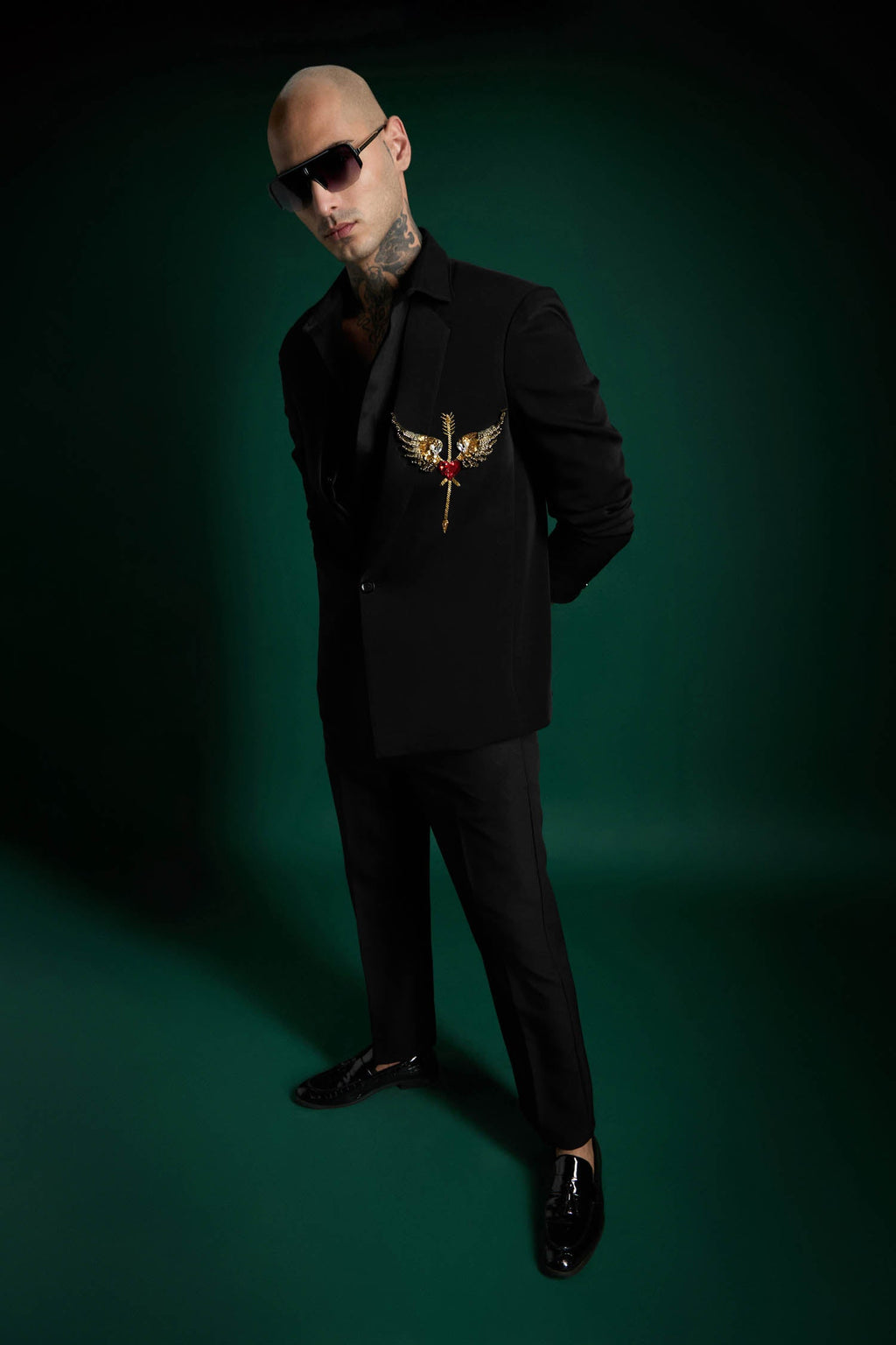 Heart Wing- Hand Embroidered Designer Tuxedo