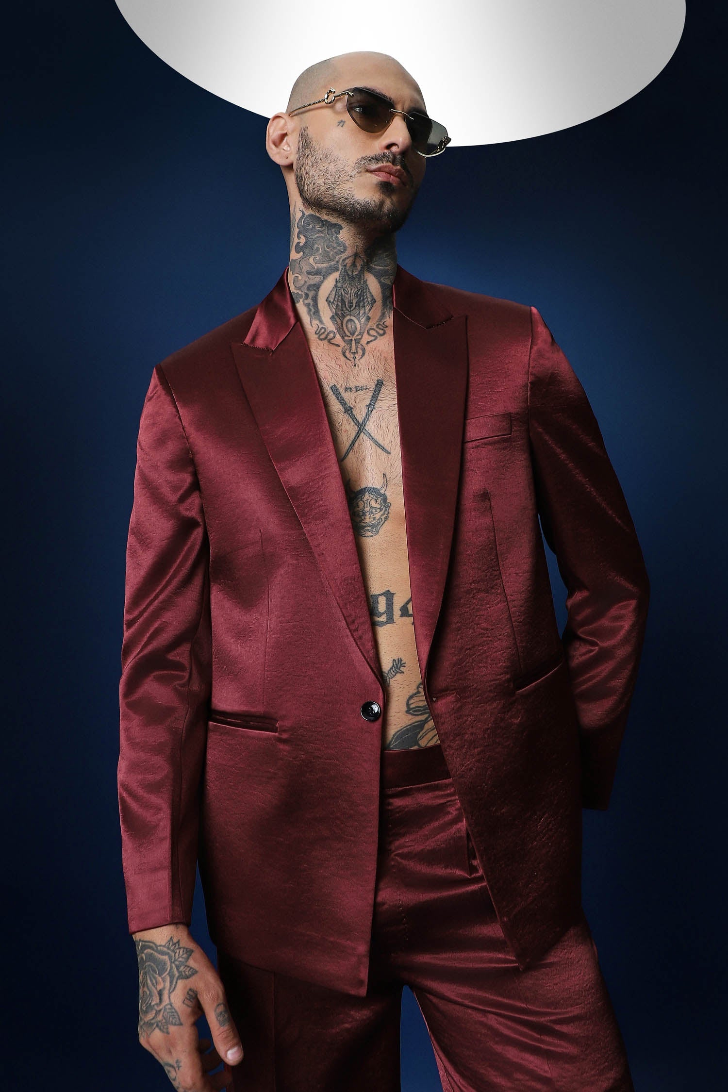 Tuxedo- Cherry Red / Relaxed Fit