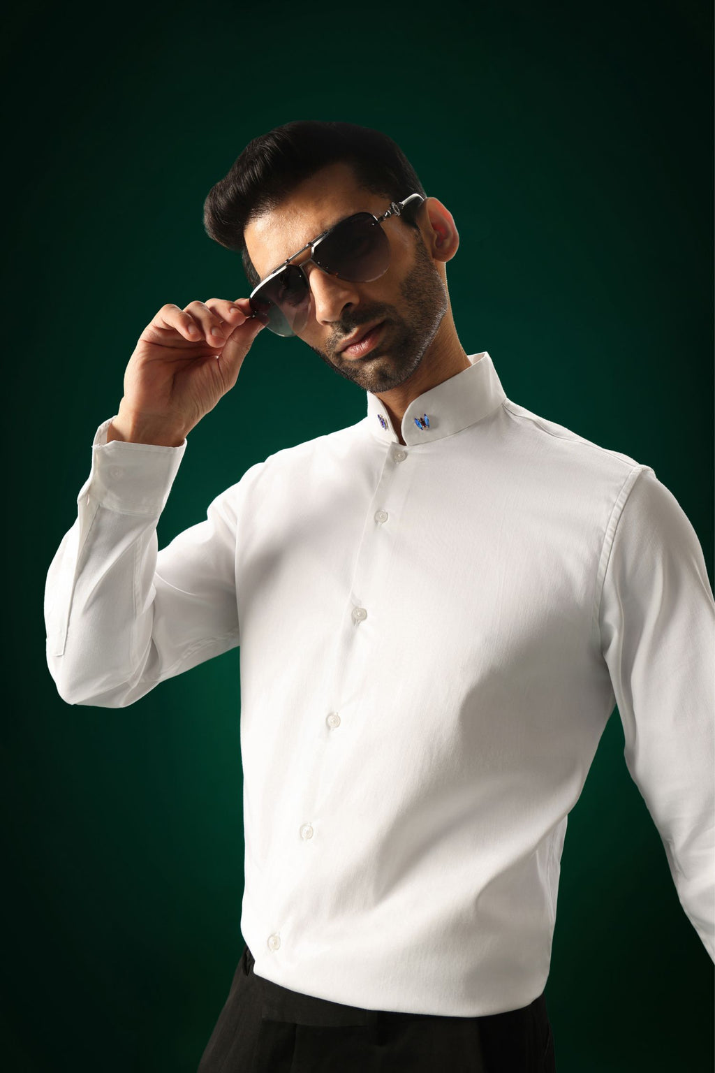 Avaia - Hand Embroidered Designer Shirt