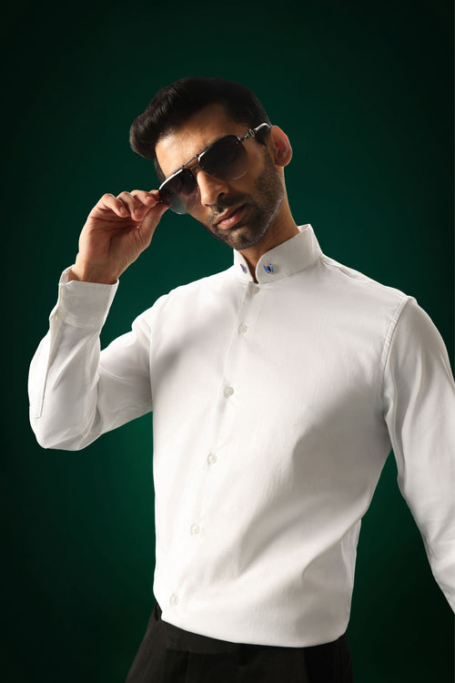 Avaia - Hand Embroidered Designer Shirt