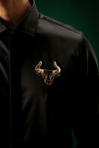 Bison(Bull) - Hand Embroidered Designer Shirt