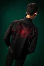 Cobweb(Spider) - Hand Embroidered Designer Shirt