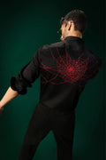 Cobweb(Spider) - Hand Embroidered Designer Shirt