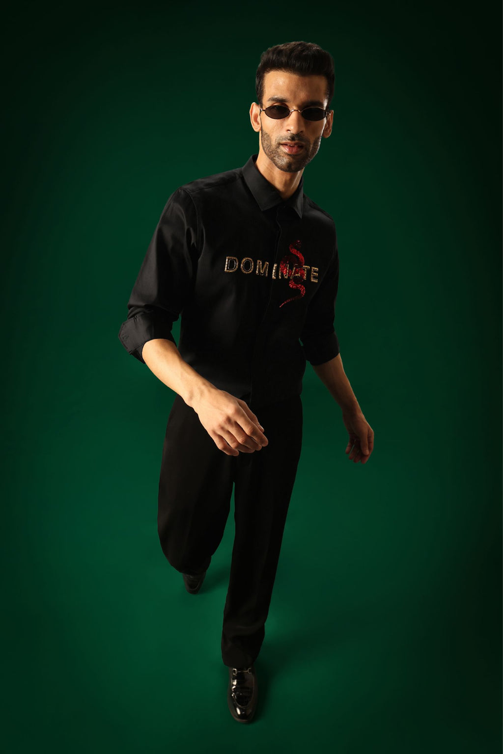 Dominate - Hand Embroidered Designer Shirt