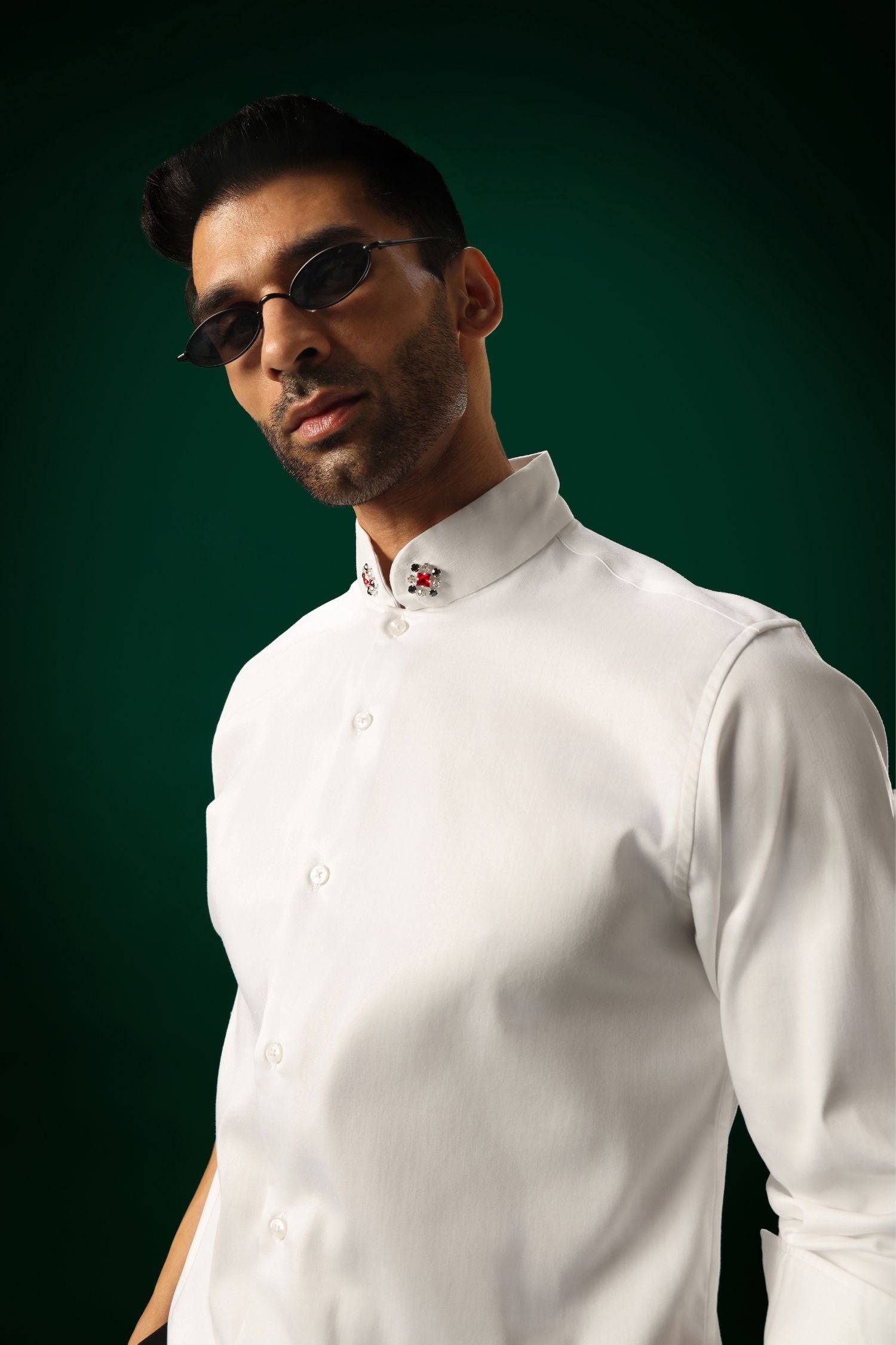Ember - Hand Embroidered Designer Shirt