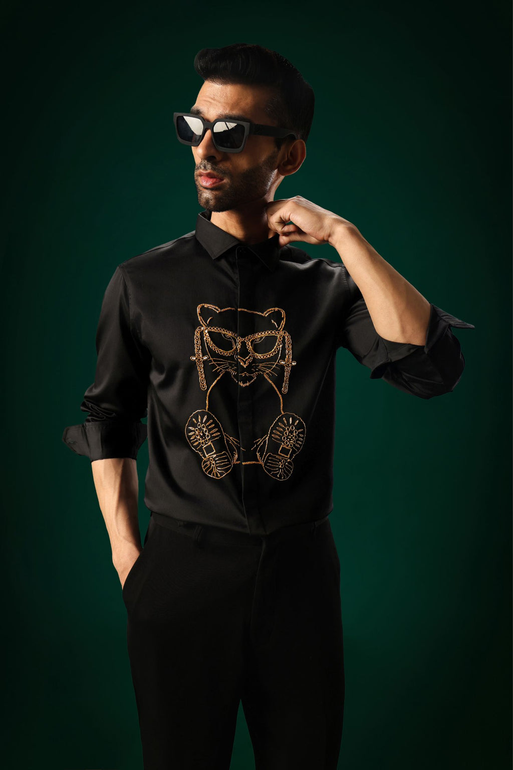 Fashion Icon - Hand Embroidered Designer Shirt