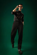 Gini(Bull) - Hand Embroidered Designer Shirt - Black