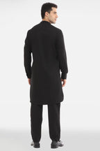 Bloom Pearl Kurta - Black
