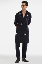 Attract No Evil Kurta - black