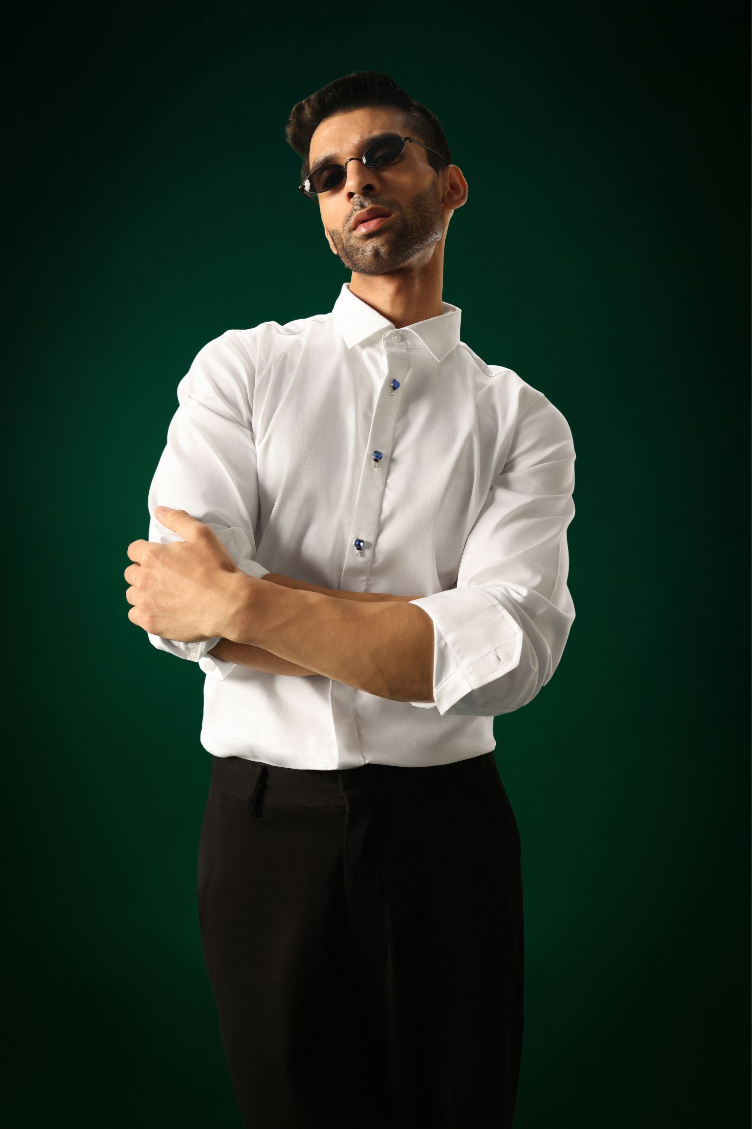 Izel - Hand Embroidered Designer Shirt