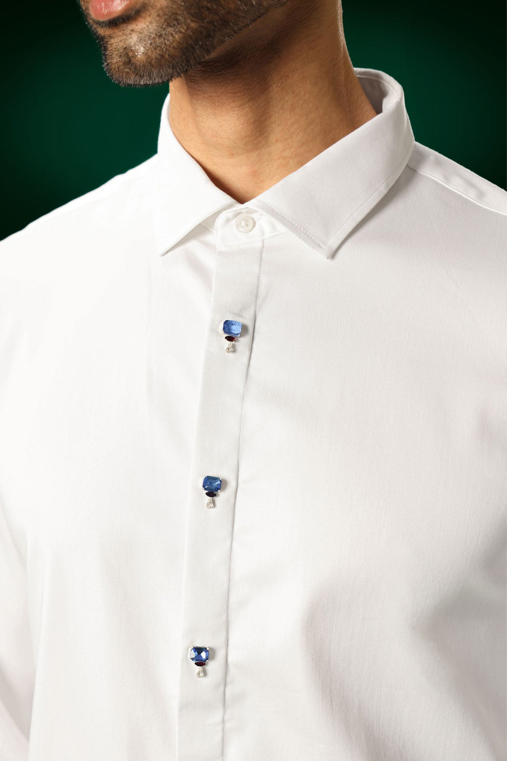 Izel - Hand Embroidered Designer Shirt