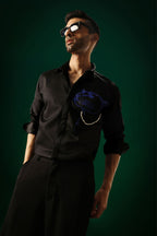 Phantom(Panther) - Hand Embroidered Designer Shirt