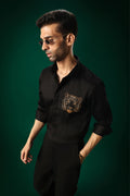 Predator(Tiger) - Hand Embroidered Designer Shirt