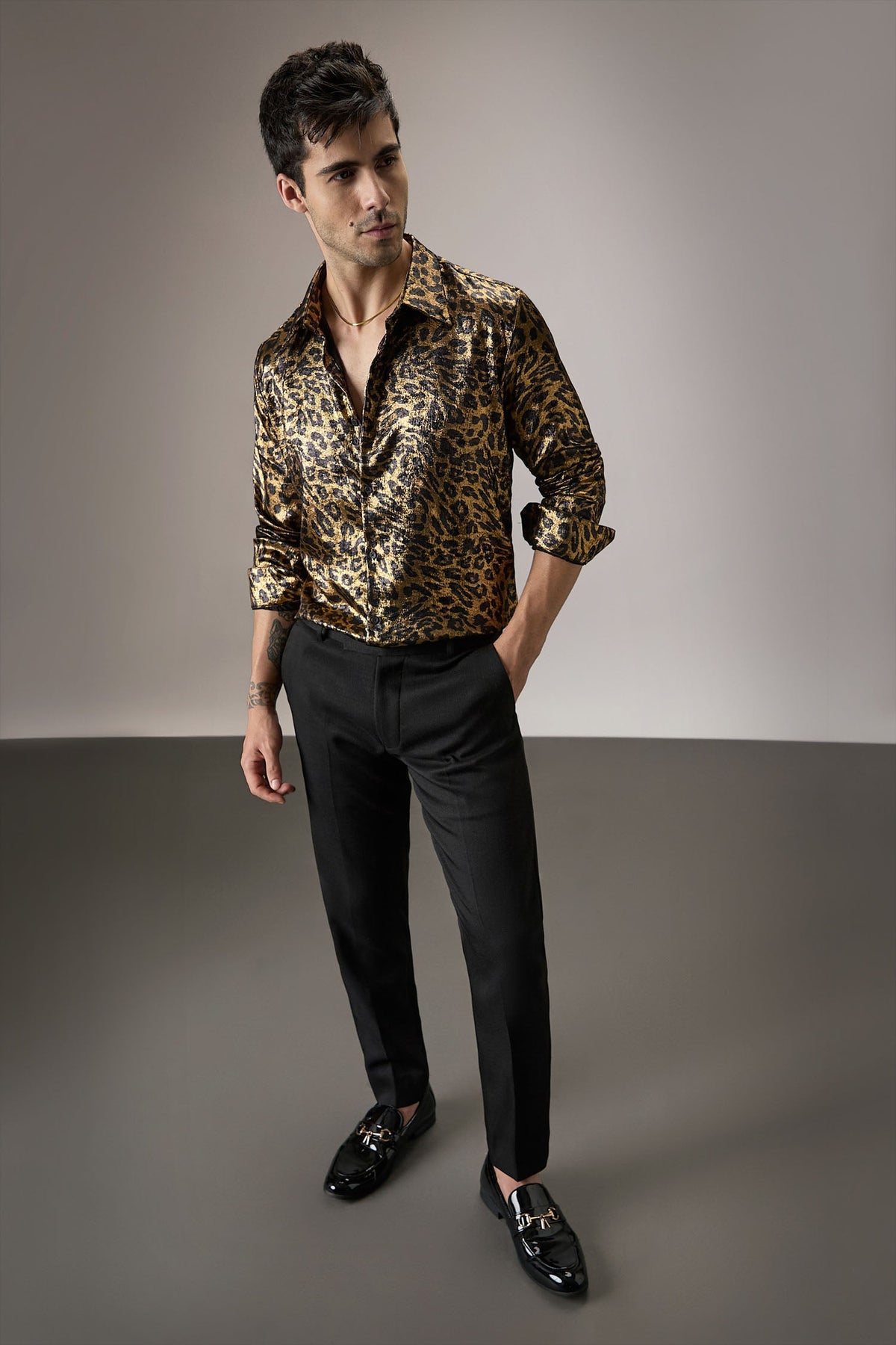 Leopard/Animal Print - Handcrafted Designer Shirt