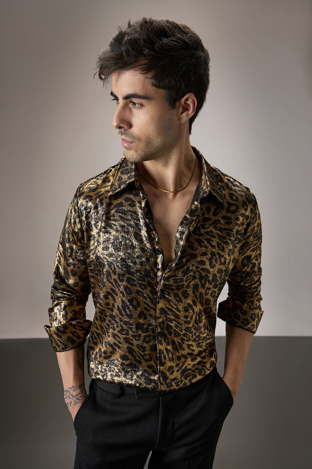 Leopard/Animal Print - Handcrafted Designer Shirt